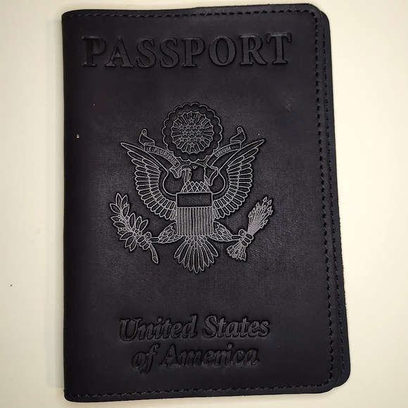 Shvigel Other - Leather Passport holder ( Black Vintage)